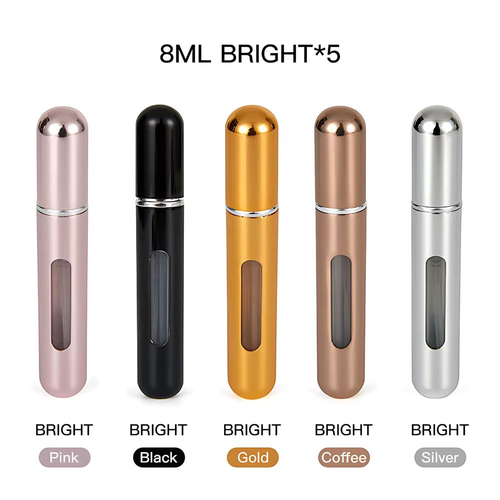 Perfume Bottle Portable Refillable Perfume Bottle with Spray Cosmetic Containers Atomizer for Travel Random Color Wholesale