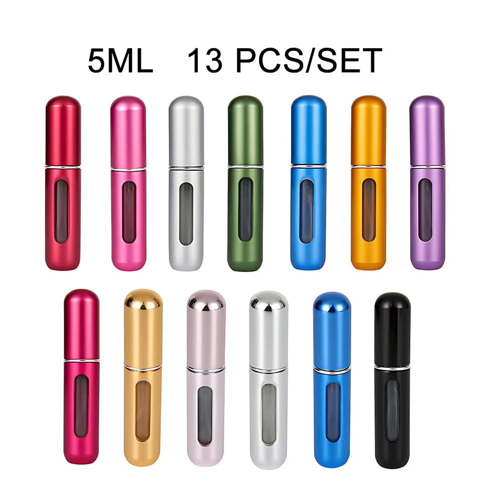 Perfume Bottle Portable Refillable Perfume Bottle with Spray Cosmetic Containers Atomizer for Travel Random Color Wholesale