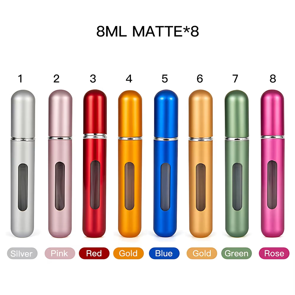 Perfume Bottle Portable Refillable Perfume Bottle with Spray Cosmetic Containers Atomizer for Travel Random Color Wholesale